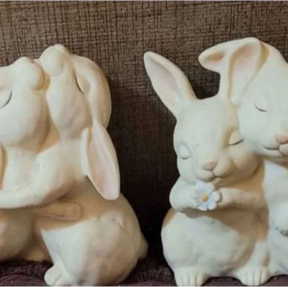 Vintage HOMCO Cuddle Bunnies Lot of 2